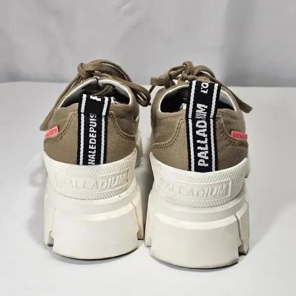 Palladium Revolt LO TX Olive Womens Size 8.5 - 40 Casual Platform Boot - Picture 6 of 10